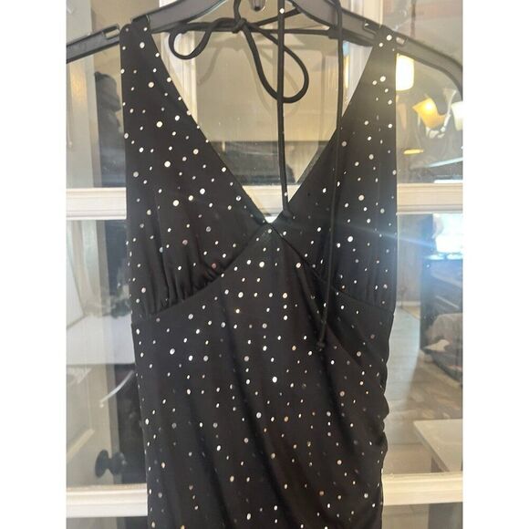 Y2K Babydoll halter Dress Small Whimsigoth Fairy Grunge Sparkly Vtg.    Mm - Picture 2 of 7